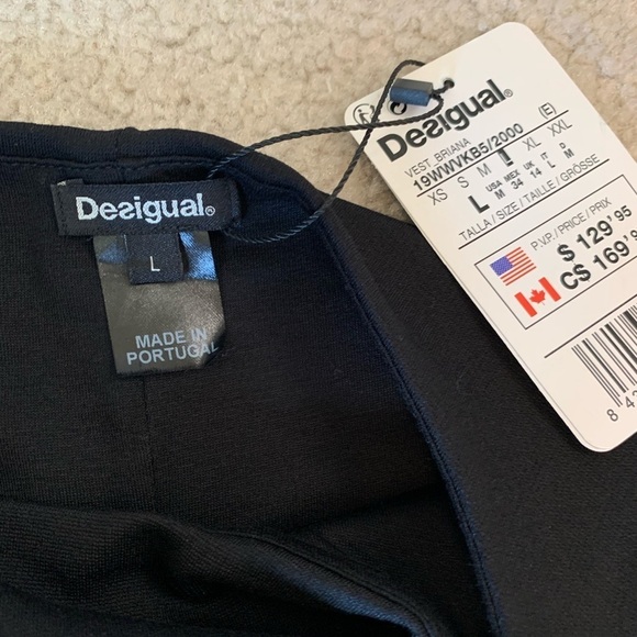 Desigual Briana sheath Dress Women US Size Medium Euro Large Black Embroidered - Picture 13 of 13